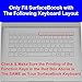 FORITO Keyboard Cover Compatible for Surfacebook2,Microsoft Surface Laptop (2017) & Surface Book & Surface Book 2 13.5