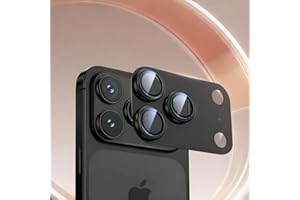Compatible with Phone 17 Pro Camera Lens Protector - [Strong Adsorption] Metal Tempered Glass Rear Camera Screen Cover