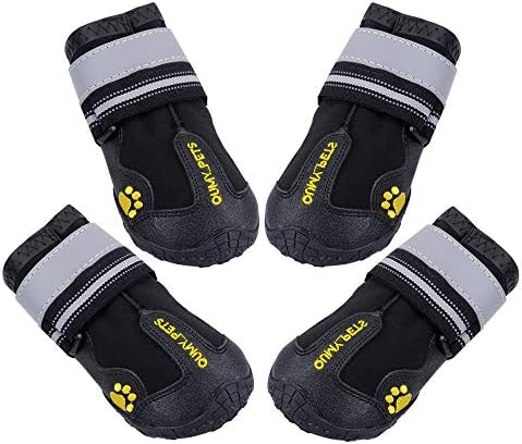 QUMY Dog Boots Waterproof Shoes for Dogs