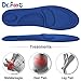 Dr. Foot's Arch Support Insoles, Help against Plantar Fasciitis, Metatarsal and Heel Pain, diabetic Anti-Sweat Foam Comfortable Insoles for Shock Absorption (M | 5~9 US Women's, Blue)