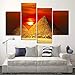 H.COZY Egyptian Pyramids Print in the on canvas. than an oil painting poster or placard ANCIENT EGYPTIAN ALI GIZA PYRAMIDS poster historic beautiful landmark 32X24 inch nyjzd104(No frame)