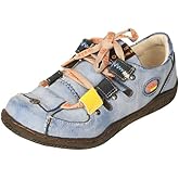 TMA EYES Women's Leather Breathable Plus Size Shoes Casual Pigskin Outdoor Walking Shoes with Insides