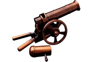 Yiexson Mini Cannon, Desktop Artillery Model, Stainless Steel Metal Mini Cannon That Shoots firecrackers, Military Model Collection Ornaments Decorations