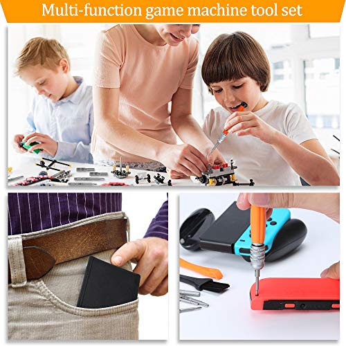 E·Durable Triwing Screwdriver for Nintendo 17 in 1 Professional Precision Screwdriver Tool Set Full Security Game Bit Repair Tool Kit for Nintendo/Joycon/Wii/GBA