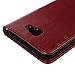 Badalink J5 Prime Case,Galaxy J5 Prime Case - Wallet Case Folio Stand Case 3D Embossed Tree PU Leather Case Shockproof TPU Inner Bumper Card Slots Hand Strap Slim-Fit Protective Cover Red