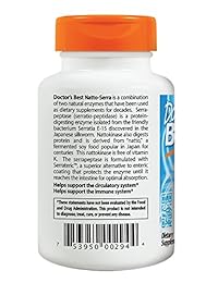 Doctor's Best Natto-Serra, Non-GMO, Vegan, Gluten Free, 90 Veggie Caps