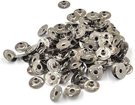Lychee Craft Candle Wicks Metal Sustainer 12mm Durable Wick Tabs Pack of 100 Handmade DIY