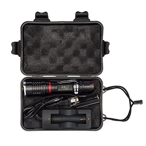 Tactical Flashlight Rechargeable Battery Zoomable Super Bright 1000