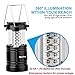 Led Camping Lantern - Waterproof Emergency Lantern & Light for Power Outage Outdoor Indoor - Tent Flashlight Lamp for Backpacking Hiking Fishing Camp, Collapsible, 2-Pack