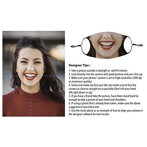 Custom Face Mask Upload your Photo Reusable Cloth Mask with Filter