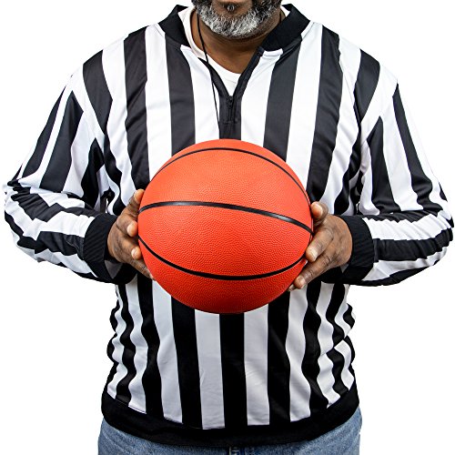 image for Crown Sporting Goods Men's Official Striped Referee Shirt | Umpire Ref