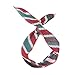 Tovip 9 Pieces Multicolor Twist Bow Wire Headbands Wrap Hair Accessory Hairbands for Women and Girls (Random Color)