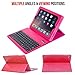 Alpatronix iPad Case with Keyboard, 9.7 inch KX130 Leather iPad Cover w/Detachable Wireless Bluetooth Keyboard Compatible w/Apple iPad 6 (2018), iPad 5 (2017), iPad Pro 9.7 & iPad Air 2/1 – Pink