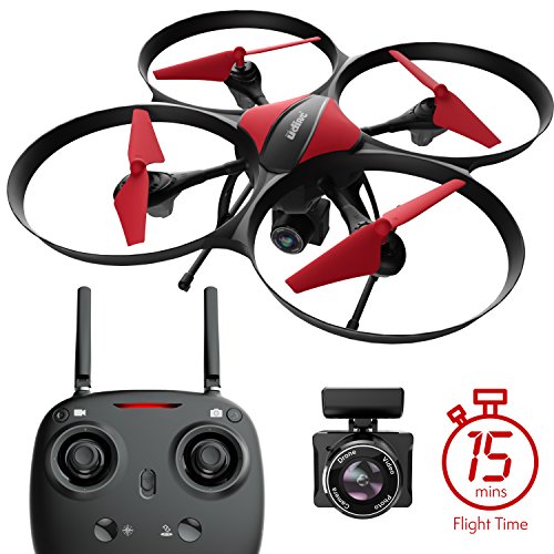 Force1 U49C Drone with Camera, 15-Min. Flight Time, Altitude Hold, Headless Mode, Bonus Drone Battery, 4GB SD Card, 2 Extra Motors, RC Drone Camera - Drone for Kids and Beginners