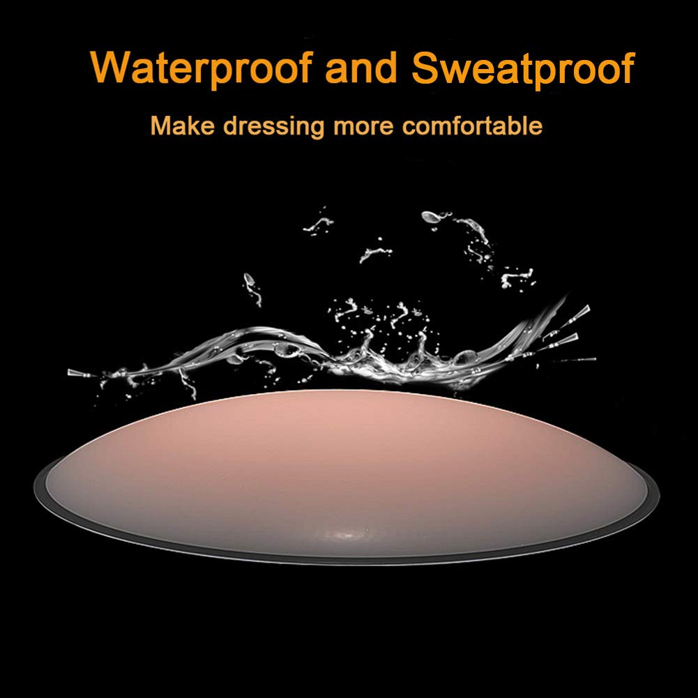 OUYUI Nipplecovers Reusable 4 Pairs Pasties for Women Self Adhesive Silicone Nippleless Cover Round Invisible Bra,Diameter 80mm