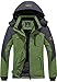 Wantdo Women's Waterproof Mountain Jacket Fleece Windproof Ski Jacket US L  Grass Green Large