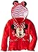 FREEZE Little Girls' Toddler Minnie Polka Dot Bow Toddler Hoodie, Red, 4T