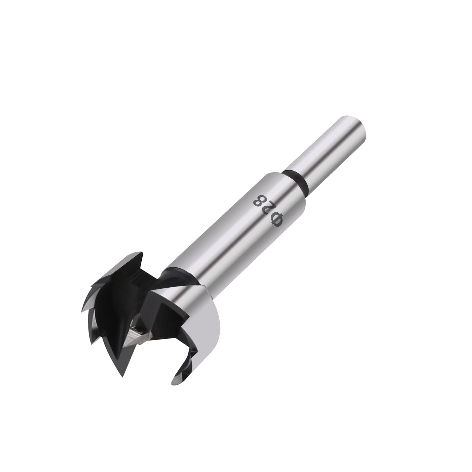 Vearter 28mm Forstner Drill Bit, High Carbon Steel Multi-Tooth Woodworking Tools Forstner Bits with Round Shank, Hinge Drill Bit for Solid Wood, MDF, Plastic, Particleboard, Plywood — image 1