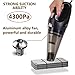 Car Vacuum Cleaner - Car Vacuum High Suction Power 4.3 KPa Handheld Portable Auto Detailer Wet Dry - Pet Hair - Upholstery - Power Cord 16.7 ft (5m) - Incl.Extra Filter and Replaceable Fuse