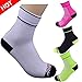 Gosuban Low Cut Compression Sock for Women and Men Plantar Fasciitis Sock Heel Ankle & Arch Support (White,Medium)