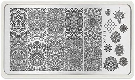 stz Xyj Nail Art Metal Stamping Plate (Steel , Large)