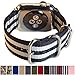 Carterjett Compatible with Apple Watch Band 45mm 44mm 42mm Women Men Replacement iWatch Bands Nylon Canvas Strap Steel Hardware Edition Sport Nike for Series 8 7 6 5 4 3 2 1 & SE (42 44 45 S/M/L