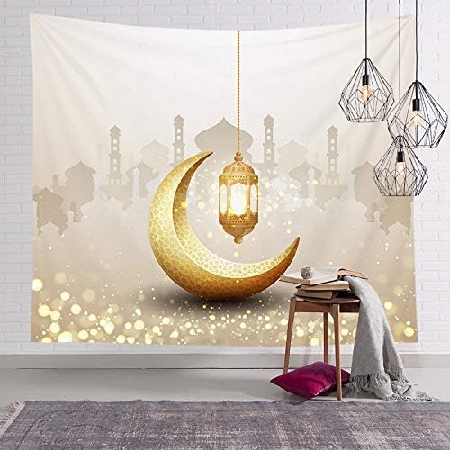 زخرفة إسلامية زينة عيد الفطر طباعة خلفية جدار قماش نسيج