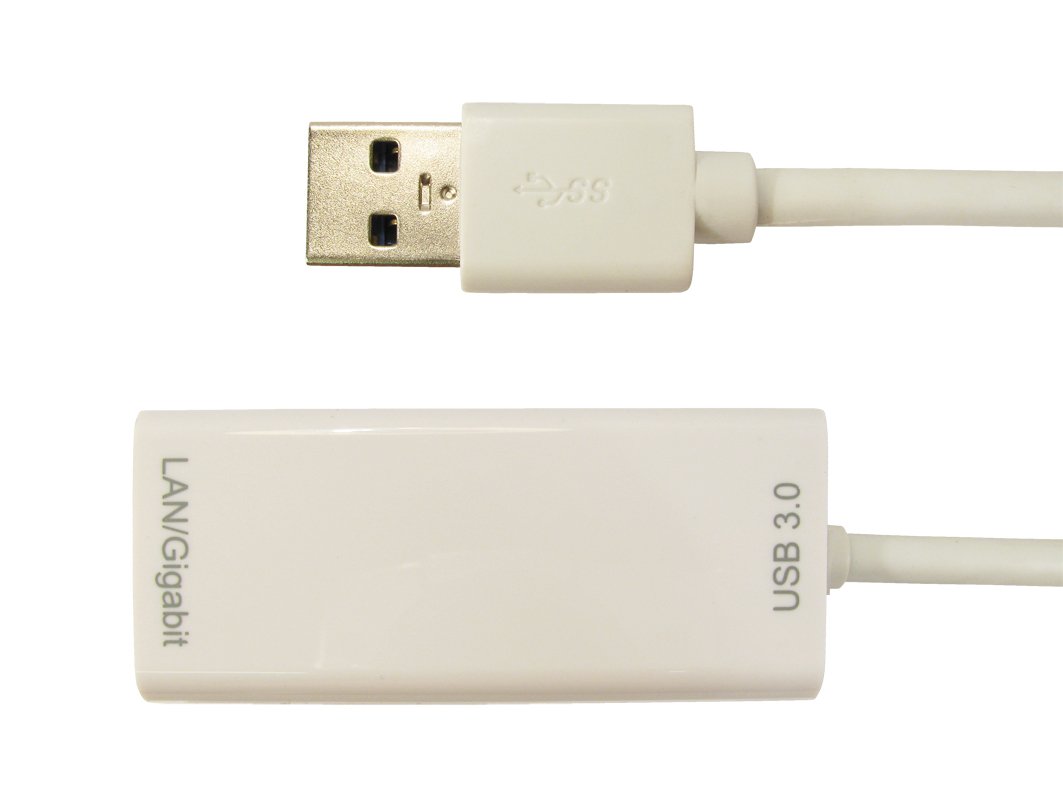 World of Data USB 3.0 to Gigabit Ethernet Adaptor - 10/100/1000 - USB 2.0 Compatible - Wake on LAN function - Windows XP, 7, 8 MAC & Linux