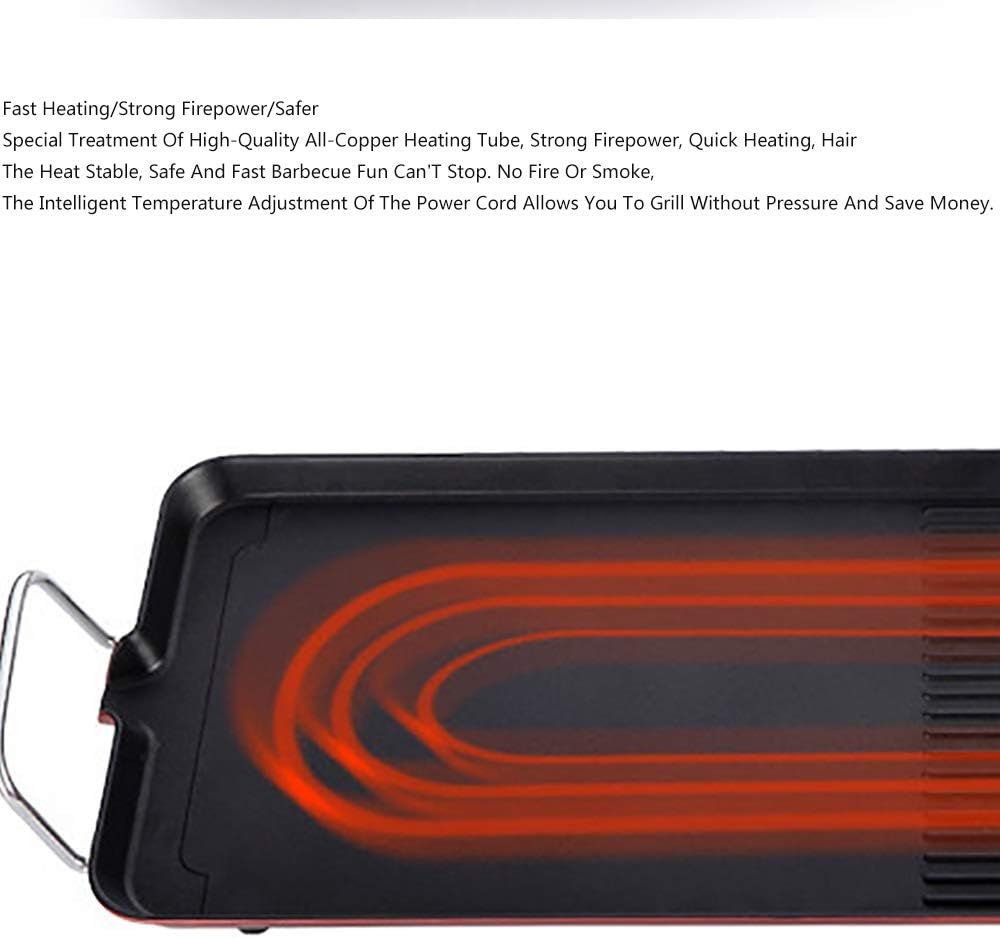 review Nologo W-XS1 Electric Grill,A Variety of Usage Methods,Fast Heating/Strong Firepower/Safer,Not Easy to Oxidize,Suitable for Home Kitchen and Outdoor Barbecue,Convenient