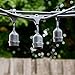 48 FT Weatherproof Outdoor String Lights - 15 Hanging Sockets - Perfect Patio Lights - Commercial Grade - Bulbs NOT Included