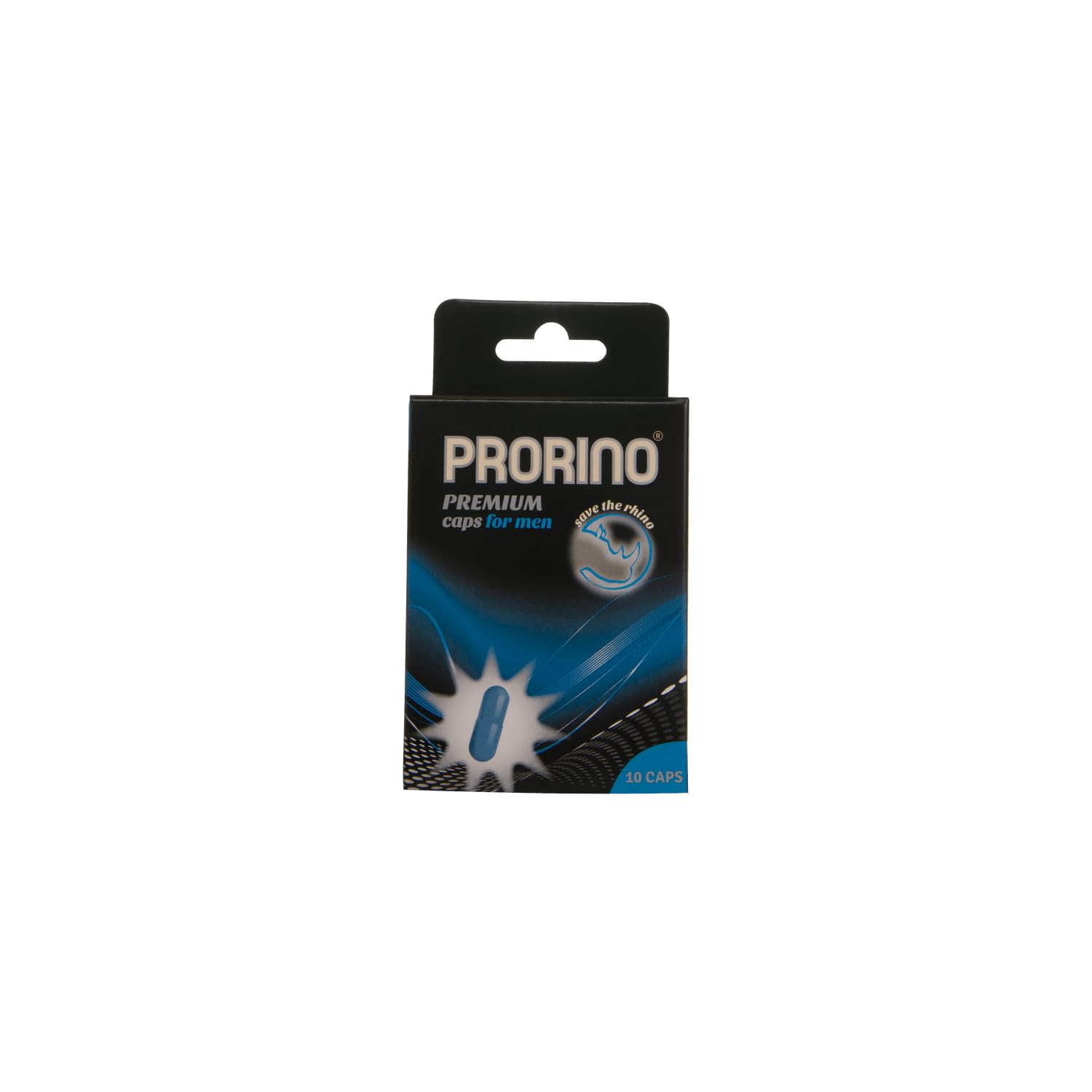 Hot Ero Prorino Black Line Potency Caps for Man, Pack of 10