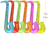 Yojoloin 12PCS Jumbo Inflatable Guitar Saxophone Microphone Balloons Party Props view 2