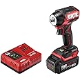 SKIL PWR CORE 20 Brushless 20V 3/8 in. Compact Impact Wrench Kit with 3-Speed & Halo Light Includes 2.0Ah Battery and PWR Jump Charger - IW6739B-10
