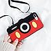 Mickey Mouse Camera Case with Strap for iPhone 7+ 7Plus 8+ 8Plus Large Size Black Red Soft Silicone 3D Disney Cartoon Shockproof Protective High Cool Cute Fashion Hot Gift Girls Teens Kids Boys Women