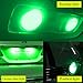 YaaGoo 12 Pack Compact Small Bulb License Plate Lights Lamp,T10 168 194 2825 W5W,Green,12pcs