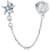 LAMOONY Sterling Silver Stopper Charm Clip Lock for Pandora Charm Bracelet