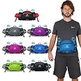 WATERFLY Fanny Pack with Water Bottle Holder Hiking Waist Packs Walking Bag Running Belt Sport Lumbar Pack Hip Pack fit for iPhone iPod Samsung Phones