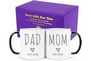 Fatbaby Pregnancy Gifts Coffee Mug for New Parents Est 2026, Baby Shower Gifts Coffee Mug for Expecting First Time Mom and Da