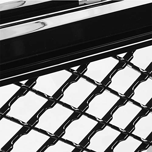 Velocity Concepts Mesh Front Grill Hood Bumper Grille Glossy Black 2015-2018 for GMC Yukon/Xl/Denali