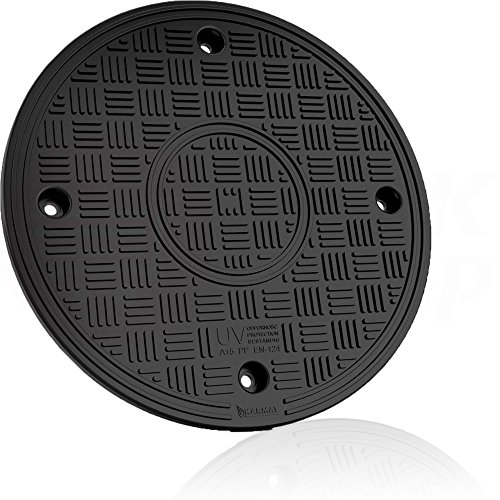 Kanaldeckel Ø 315 mm Kanalschacht Deckel Hof Telskopabdeckung 3 T 30 kN KG Rohr 1. Ø 315 mm rund – Bild 3