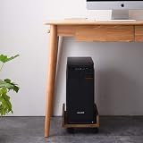 KIRIGEN ATX Computer Case Cart with 4 Caster Wheels Dark Brown view 2
