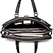 BOSTANTEN Cow Leather Lawyers Briefcase Formal Shoulder Bag Messenger for Men Horizontal Black Crocodile