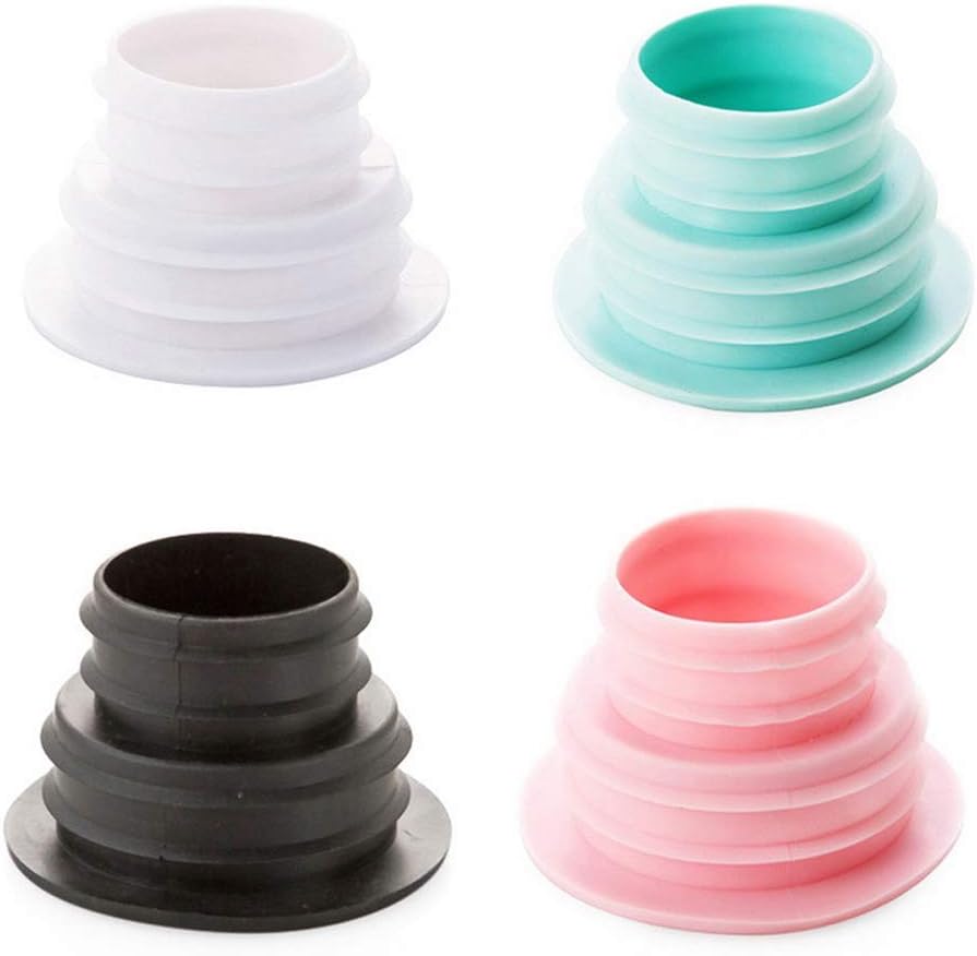 OLWICK Silicone Ring Silicone Seal Plug Ring Washing Machine Plug Ring for Bathroom Kitchen Cleaning Tools (Set of 1pcs, White)