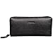 COVOVA Women RFID Blocking Wallet Black Genuine Leather Accordion Zip Men Card Holder