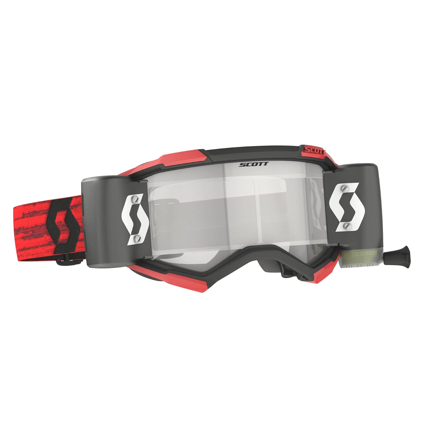 Scott Fury WFS Red/Black Motocross Goggles (Red/Black, One Size)