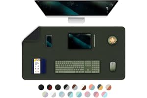 Bleswin Multifunctional Large Desk Mat, Double Sided Computer Desk pad, Extended Mouse Mat, Office Desk Protector with Waterp