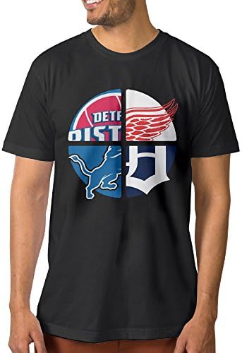 NORAL Detroit Sports Baseball Logo Mixed Men's Crewneck Tee Black Size 3X