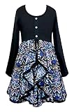 Truly Me, Big Girls Tween Cascading Ruffle Chiffon Dress, 7-16