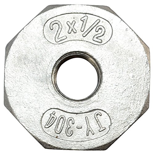 SuperWhole 2" Male x 1/2" Female Thread Reducer Bushing Pipe Fitting SS 304 NPT NEW - Thumbnail 2