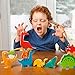 Dinosaur Puzzle 3D Wood Jigsaw for Toddlers & Kids Age 3 +, 9”x 9” x .5”, Bright Colorful Shape Sorting, Promotes Play Imagination Creativity & Learning, Non Toxic, Super Fun Gift